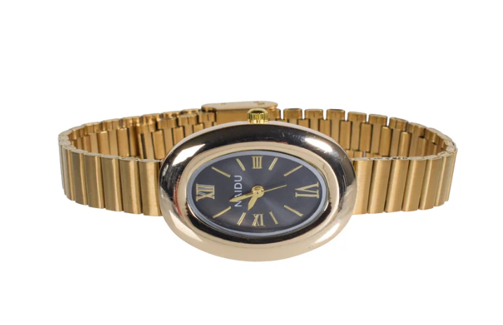 Reloj Dorado Ovalado MAIDU
