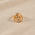 Anillo CARACOL espiral dorado Yafred