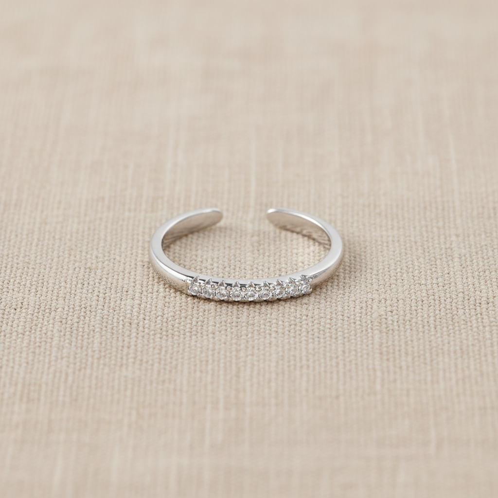 Anillo CÉLESTE cristales pavé plata Yafred