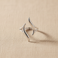 Anillo FLAMME doble llama plateada Yafred