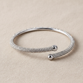 Brazalete DIAMANT cristales pavé plateado Yafred