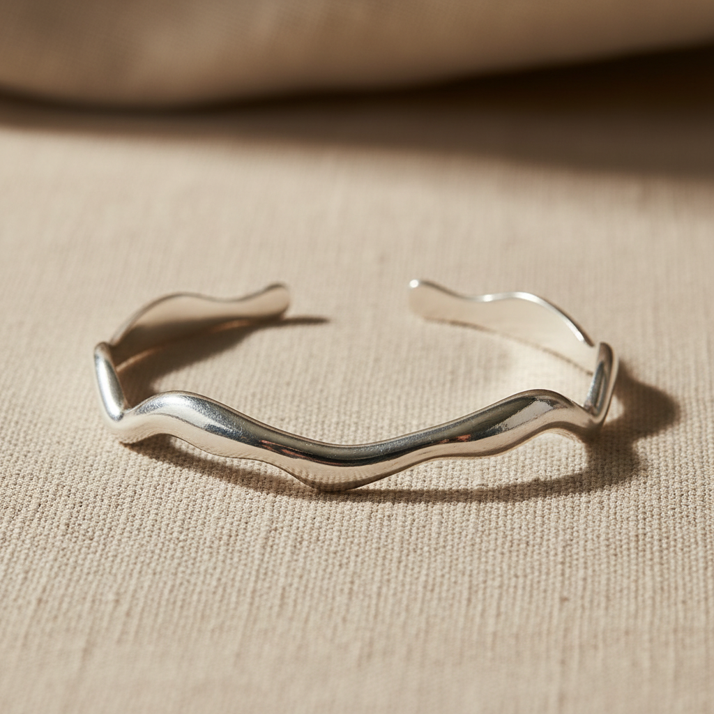 Brazalete ONDE ola plateada Yafred