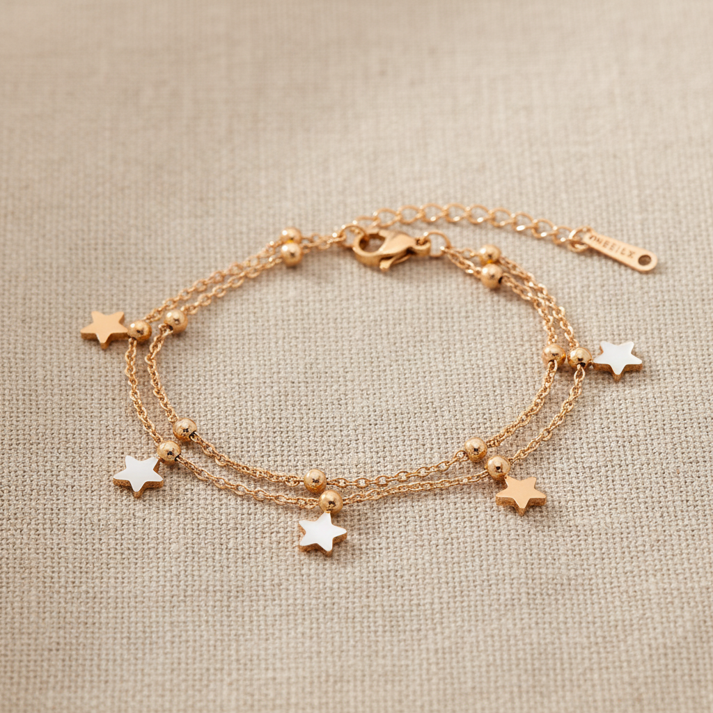 Pulsera ÉTOILE estrellas doradas Yafred