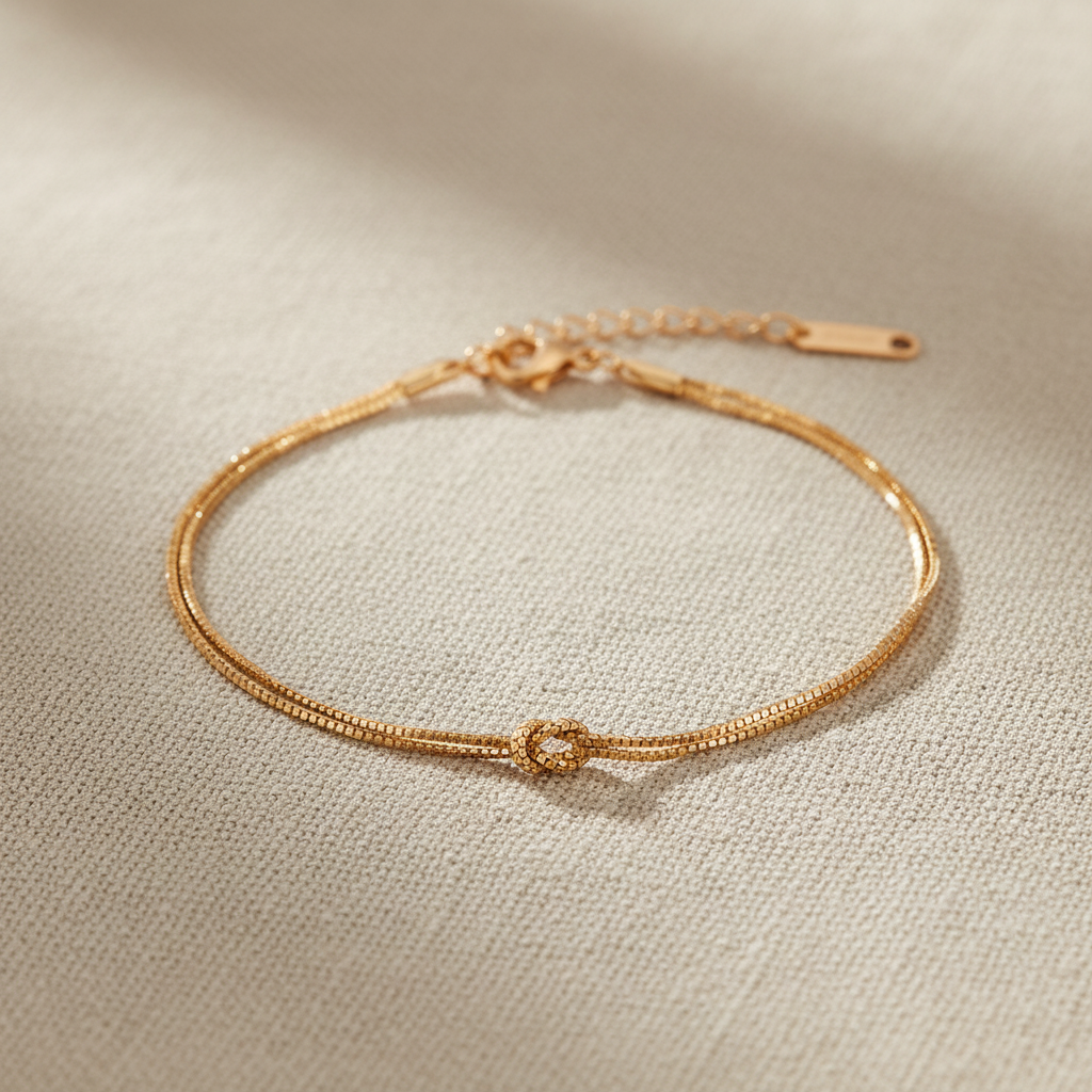 Pulsera LIEN D'OR nudo dorado Yafred