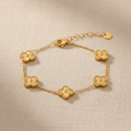 Pulsera TRÈFLE tréboles dorados Yafred